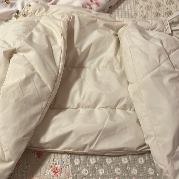 Off white beige puffer jacket - Picture 4 of 5